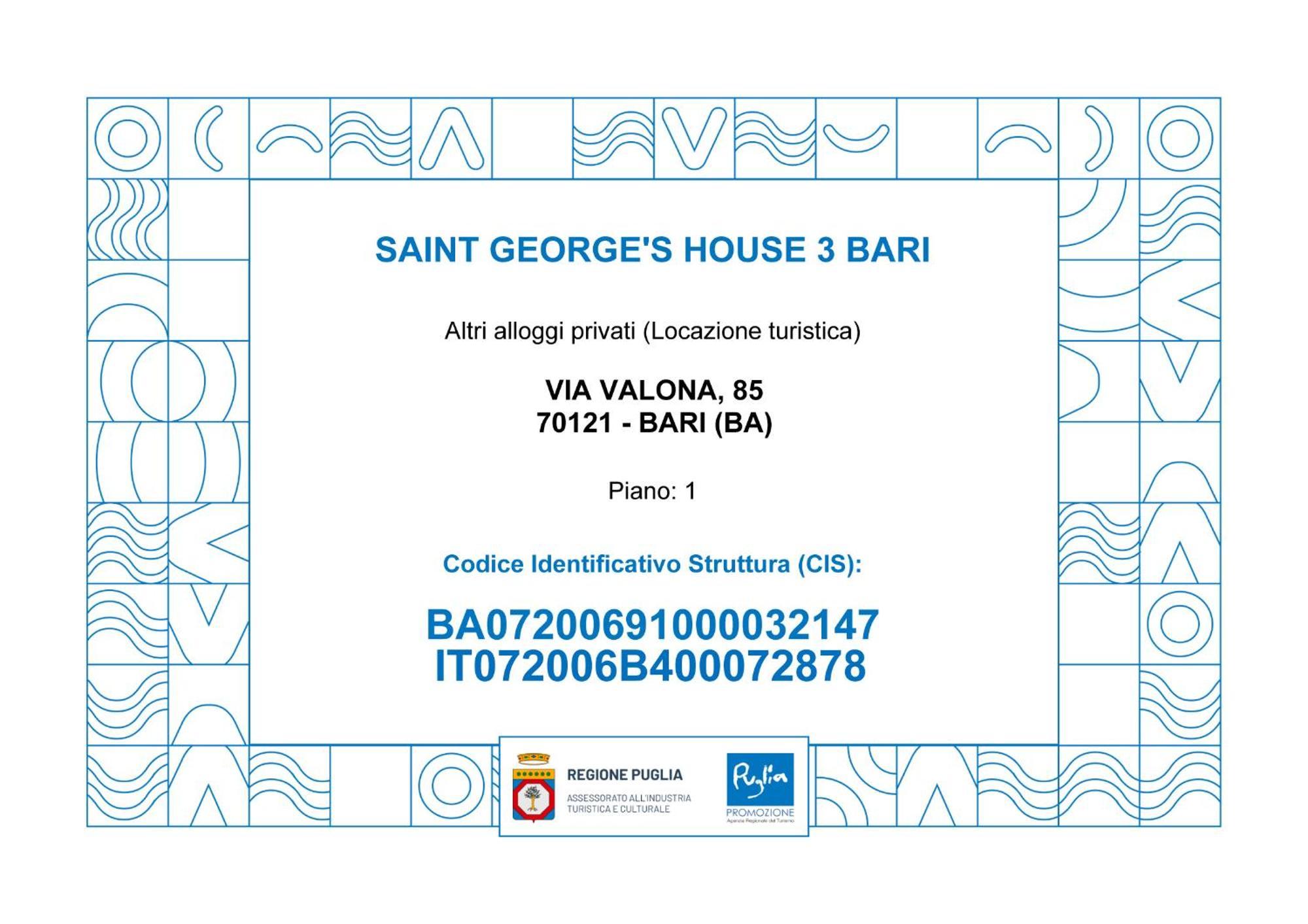 Ferienwohnung Saint George'S House 3 Bari Exterior foto